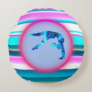 Girls Gymnastics, Power Tumbling, Handspring    Round Cushion