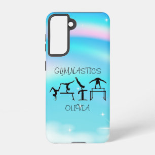 Girls Gymnastics Rainbow Swirls  Samsung Galaxy Case