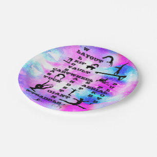 Girls Gymnastics Skills Crosswords (8) Paper Plate