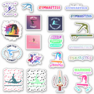 Girls Gymnastics Variety Pack of Stickers