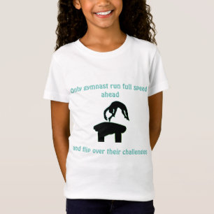 Girls Gymnastics Vault Personalised T-Shirt