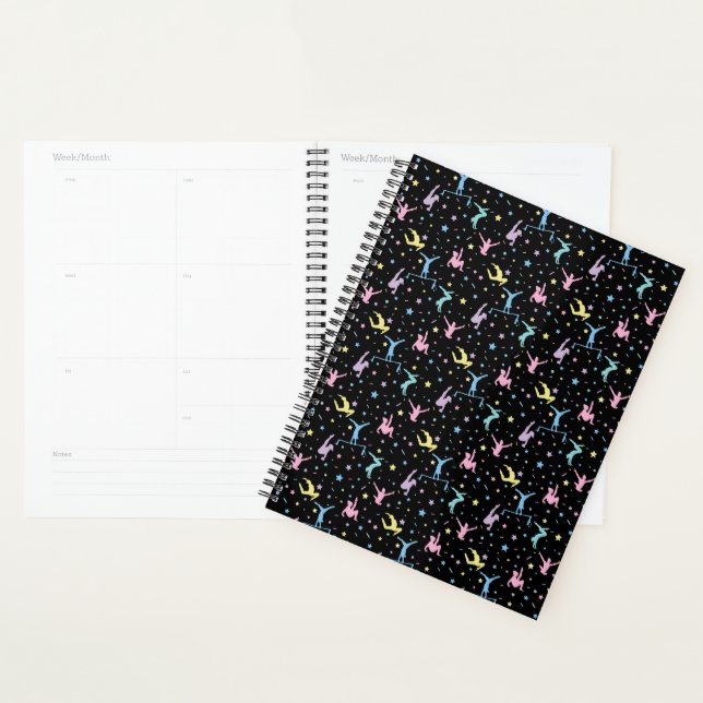 Girls Gymnastics Women Gymnasts with Stars Planner (Display)