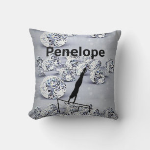 Girls Gymnastics Xcel Diamond Custom Name & Year Cushion