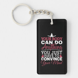 Girls Gymnastics - Your Body Can Do Anything Key Ring