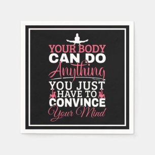 Girls Gymnastics - Your Body Can Do Anything Napkin