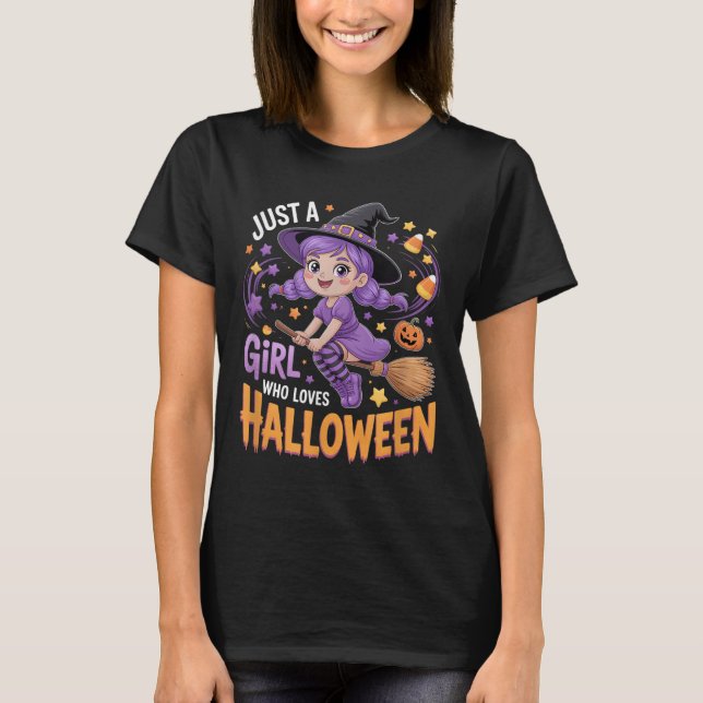 Girls Halloween  T-Shirt (Front)