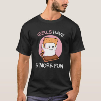 Girls Have Smore Fun Camping Camper Glamping Marsh T-Shirt