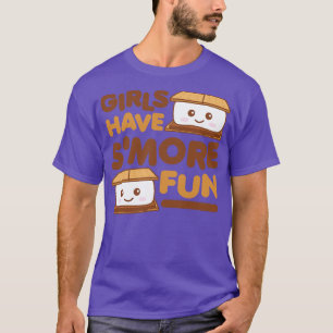 Girls Have Smore Fun Camping Smore Camper Glamping T-Shirt