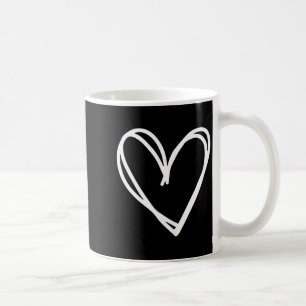 Girls Heart For Women Valentines Day Graphic Coffee Mug