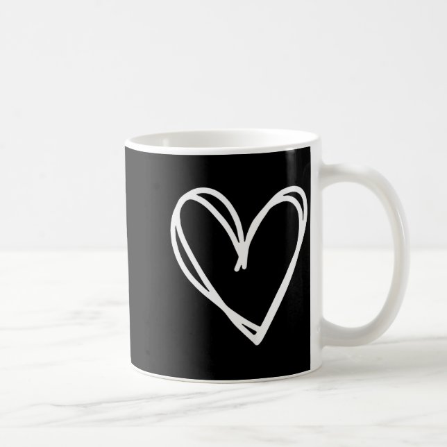 Girls Heart For Women Valentines Day Graphic  Coffee Mug (Right)