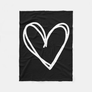 Girls Heart For Women Valentines Day Graphic Fleece Blanket