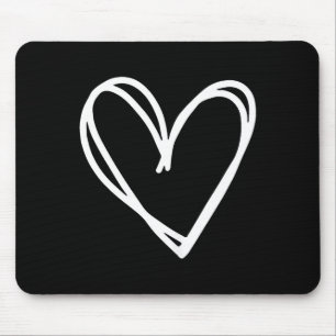 Girls Heart For Women Valentines Day Graphic  Mouse Mat