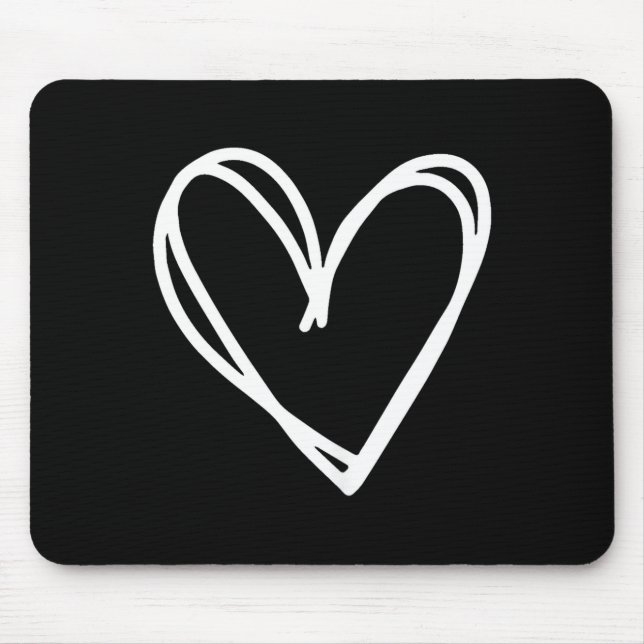 Girls Heart For Women Valentines Day Graphic  Mouse Mat (Front)