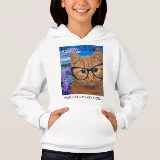 girls hoodie pullover better ask nana