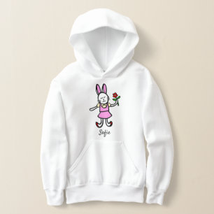 Girls Hoodie with Original Rabbit Artwork