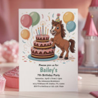 Girls Horse 7th Birthday Party
