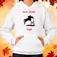 Girls Horse Hunter Jumper Equestrian Hoodie