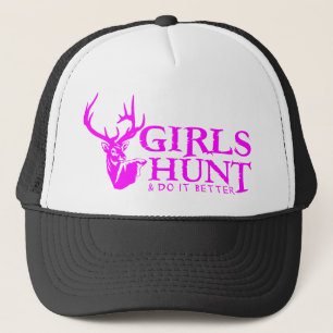 GIRLS HUNT DEER TRUCKER HAT