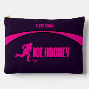 Girls Ice Hockey Birthday Party,Hockey Player  Accessory Pouch