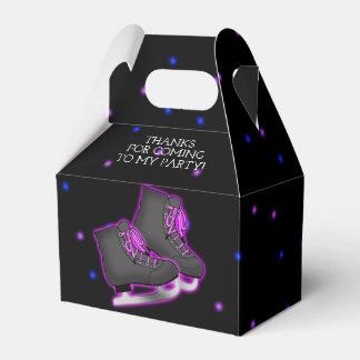 Girl's Ice Skate Birthday Party Favour Box