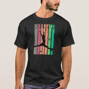 Girls Ice Skating Skater Figure Dancer Motivationa T-Shirt