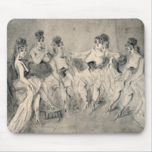 Girls in a Bordello Mouse Mat