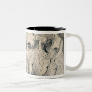 Girls in a Bordello Two-Tone Coffee Mug
