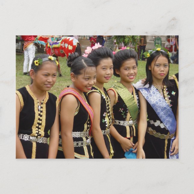 Girls in Costume Postcard (Front)