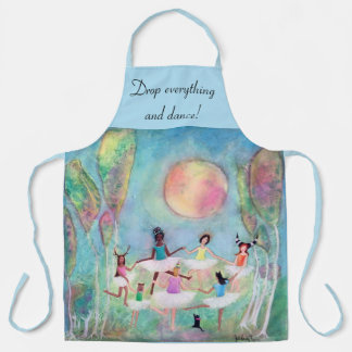 Girls in Tutus Whimsical Art Apron