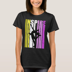 Girls Inspire Ice Skating Coach Birthday Coaching  T-Shirt