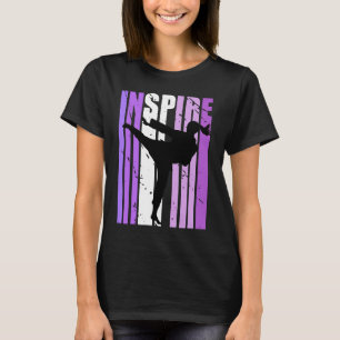 Girls Inspire Karate Coach Birthday Coaching Instr T-Shirt
