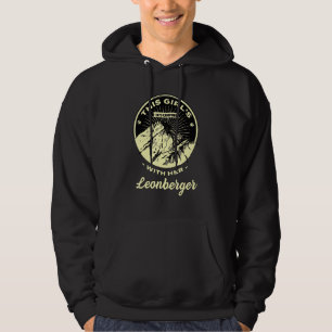 Girls Into Camping With Her Leonberger Lion Dog Ca Hoodie
