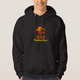 Girls Into Camping With Her Newfoundland Newfie Do Hoodie