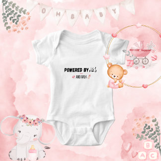 Girls Islamic Quote Slogan Baby Bodysuit