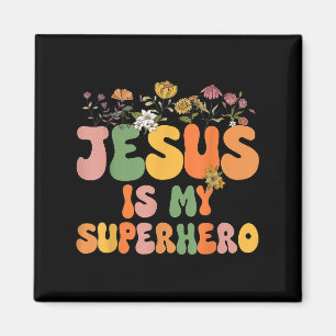 Girls Jesus Is My Superhero Christian Sister God T Magnet