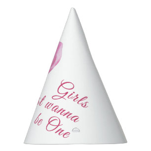 Girls just wanna be One 1st Birthday Party Hat
