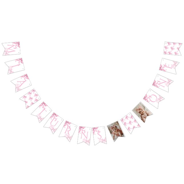 Girls just wanna be one birthday  bunting  (All)