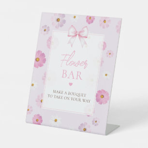 Girls Just Wanna Be One Girl Birthday Flower Bar Pedestal Sign