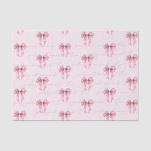 Girls just wanna be One Pink Bow Birthday Tissue Paper