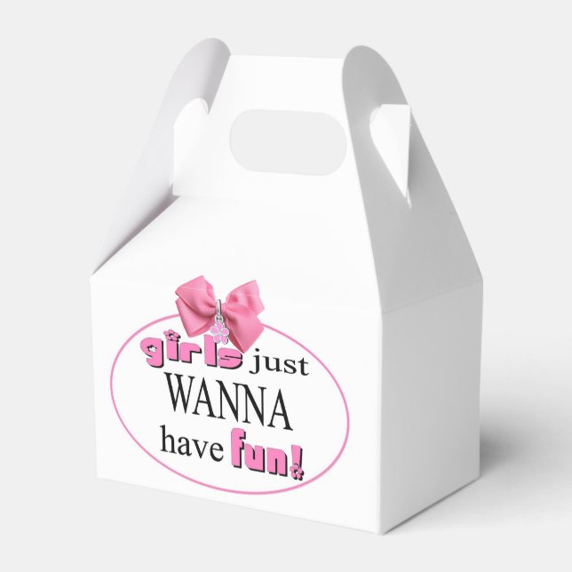 Girls Just Wanna Have Fun! Favour Box (Front Side)