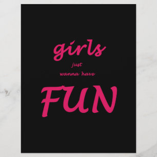 girls just wanna have fun flyer