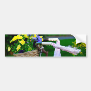Girls Just Wanna Have Fun, Pink Girls Bicycle Bumper Sticker