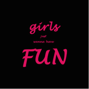 girls just wanna have fun standing photo sculpture