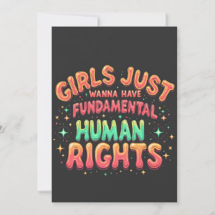 Girls just wanna have fundamental human Equality Invitation