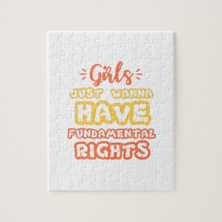 girls just wanna have fundamental human rights jigsaw puzzle