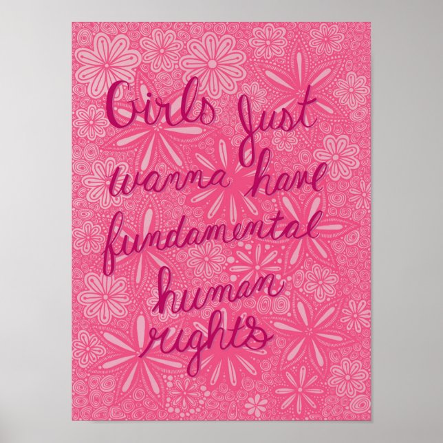 Girls Just Wanna Have Fundamental Human Rights Poster (Front)