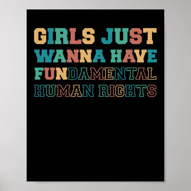 Girls Just Wanna Have Fundamental Rights Poster (Front)