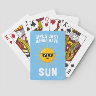 Girls Just Wanna Have Sun Playing Cards