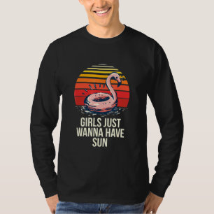 Girls Just Wanna Have Sun Tropical Beach Bum Sunny T-Shirt
