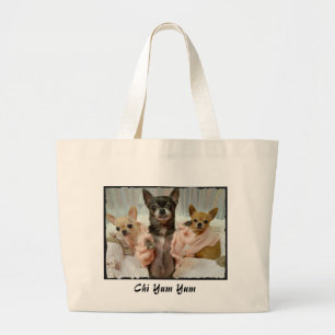 Girls just wanna shop large tote bag